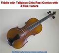 1 Fiddle Tailpiece-Chinrest four tuners