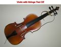 Violin with Strings tied off