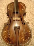 Civil War incised fiddle